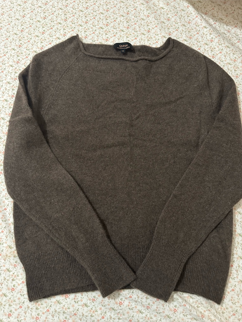 Women's Brown boatneck Sweater size small - Picture 5 of 10